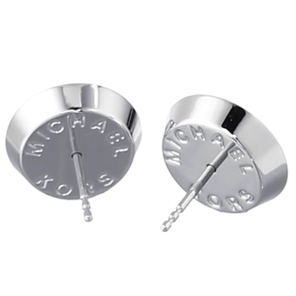 Michael Kors Silver Stainless Pave Earrings - Picture 3 of 8